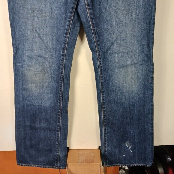 Old Navy Bootcut Jeans Mens 34x33 Blue Denim Vintage Y2K Classic Western Fit - Picture 6 of 10